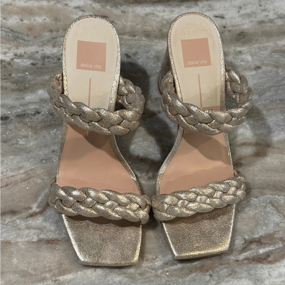 Women’s DOLCE VITA Paily light gold heels- Size 10 - Picture 4 of 9